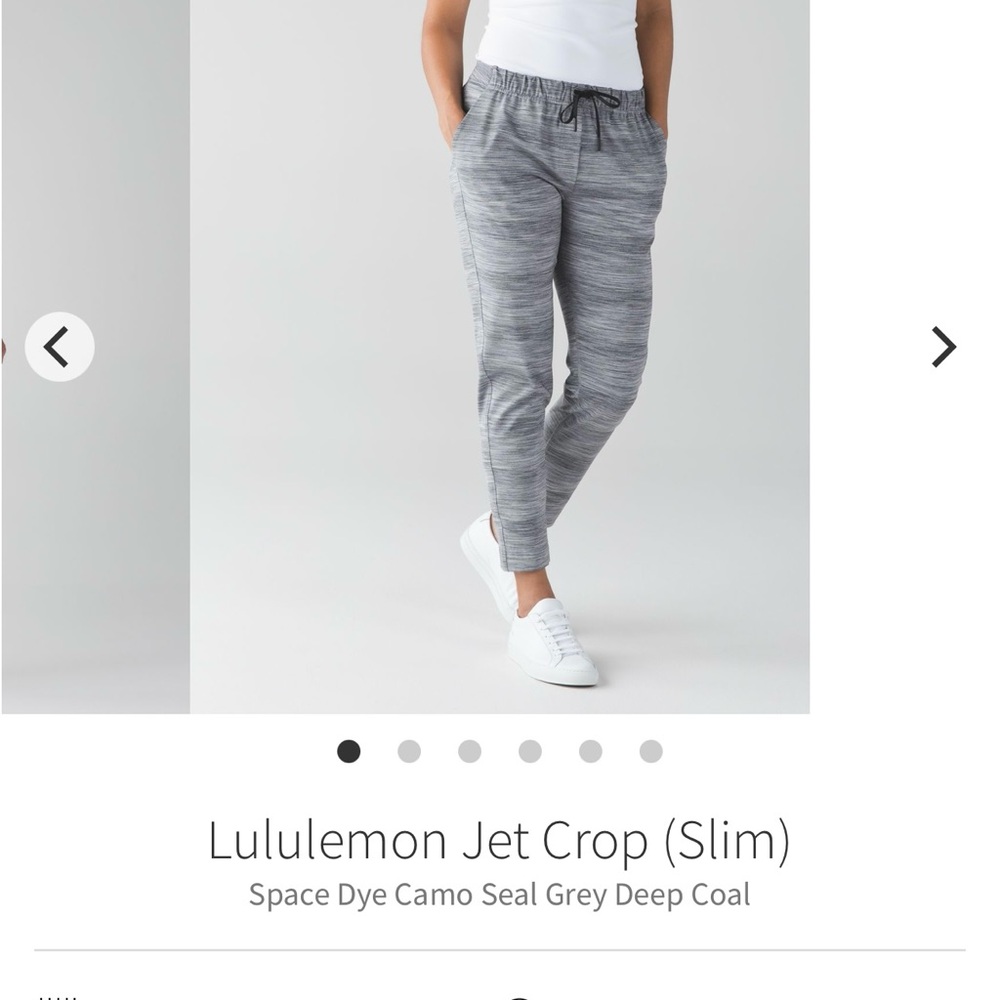 Lululemon Gray Jet Crop Pants